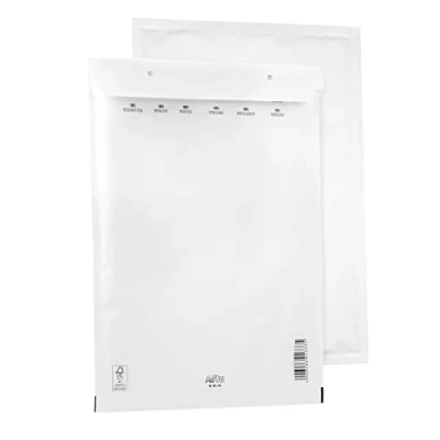 Afbeelding van Bantex 100 luchtkussenzakken met kleefband 290 x 370 mm 18/H wit
