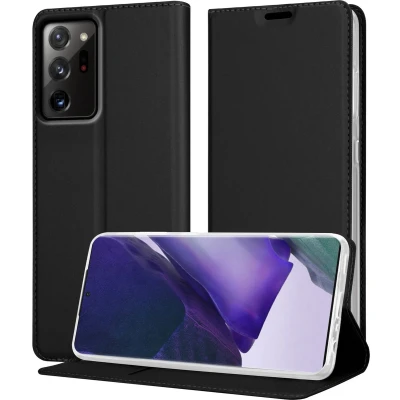 Afbeelding van Cadorabo Hoesje geschikt voor Samsung Galaxy NOTE 20 ULTRA in CLASSY ZWART Beschermhoes met magnetische sluiting, standfunctie en kaartvakje Book Case Cover Etui