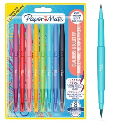 Image de Blister de 8 Feutres d&#039;écriture Paper Mate® Flair™ Dual