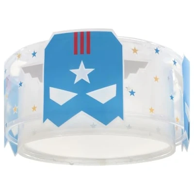 Afbeelding van Dalber Kinderplafondlamp Blue Hero Superheld