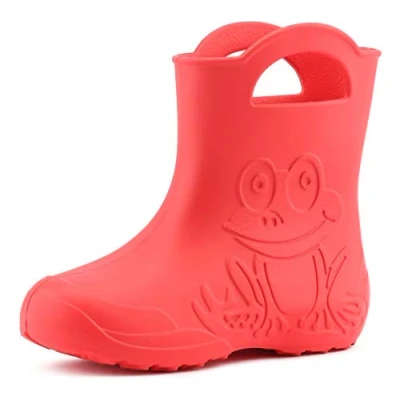 Afbeelding van Ladeheid LA CA Frog Kinder Regenlaarzen Rubber Licht EVA Koraal 32/33