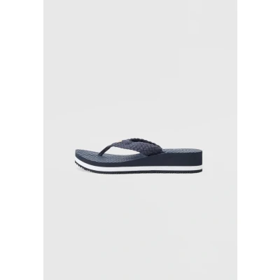 Afbeelding van Tommy Hilfiger Teensandalen, Dames, Maat: 38, Space blue Schoenen