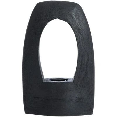 Afbeelding van Light &amp; Living Tafellamp Carini Mangohout 25cm Zwart