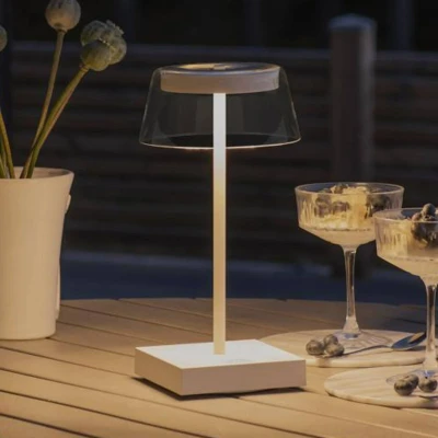 Afbeelding van Konstsmide 7816 250 Scilla weiss LED tafellamp voor buiten 2.5 W Warmwit Wit
