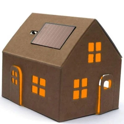 Afbeelding van Litogami bouwpakketje huisje met zonnepaneel