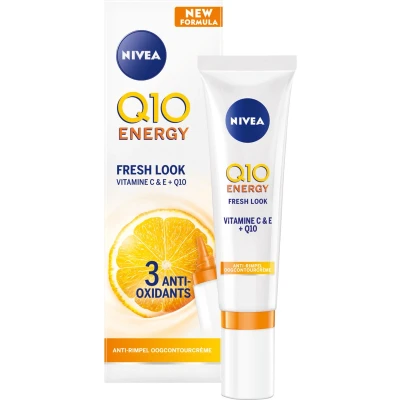 Afbeelding van NIVEA Q10 Energy Anti Rimpel Oogcontourcrème Oogcrème met Vitamine C en E Crème tegen Donkere Kringen Wallen Eye Cream 15 ml