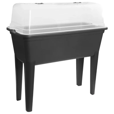 Afbeelding van Easyday Kweektafel Set Kweekbenodigdheden 25 x37x133 cm 50 l Zwart Transparant