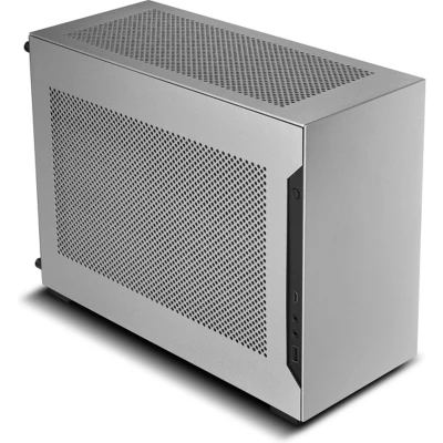 Afbeelding van Lian Li DAN Cases A4 H2O Mini ITX Gehäuse, PCIE4.0 Riserkabel silber tower Gaming behuizing Zilver
