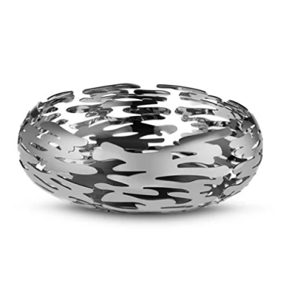 Afbeelding van Alessi BM02 mand rond roestvrij staal 18 10 zilver Eén maat