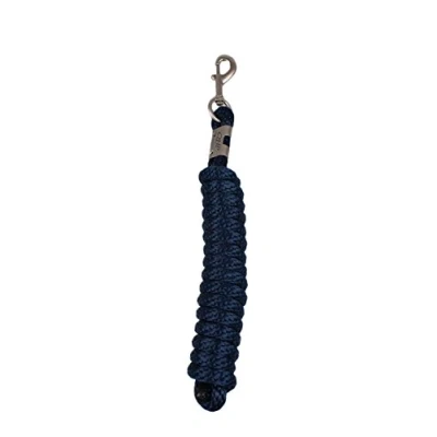 Afbeelding van Qhp Halstertouw Luxe Navy 3.00 M bordeaux Touw paard