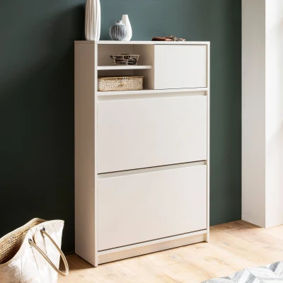 Afbeelding van Sky Style Livor 3 Deuren Schoenenkast Wit