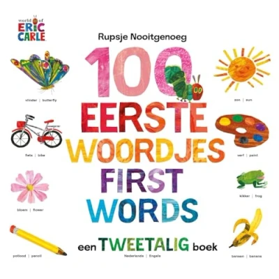 Afbeelding van Rupsje Nooitgenoeg 100 eerste woordjes / First Words