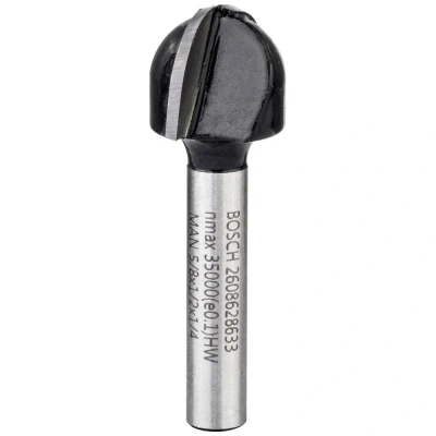 Afbeelding van Bosch Accessories 2608628633 Halfrondprofielfrees Werklengte 12.30 mm Schachtdiameter 6.35 1 stuks