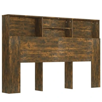 Afbeelding van vidaXL Hoofdbordkast, gerookt eiken, 160 x 19 103,5 cm