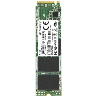 Afbeelding van Transcend MTE652T2 64 GB NVMe/PCIe M.2 SSD 2280 harde schijf PCIe NVMe 3.0 x4 Industrial TS64GMTE652T2