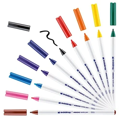Afbeelding van edding 4600 ass. Textielpen 10ST Basic 1 mm / 4 10999