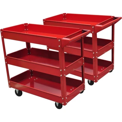 Afbeelding van vidaXL Gereedschapswagen 100 kg rood