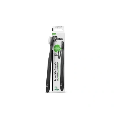 Afbeelding van The Humble Co. Tandenborstel Plant Based + 3 Borstelkoppen Soft