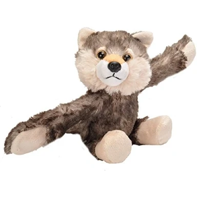 Afbeelding van Wild Republic Huggers 19556 Slap pluche armband, cadeaus voor kinderen, wolf pluche, 20 cm