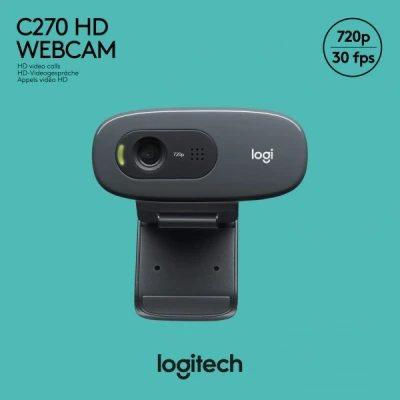 Afbeelding van Logitech hd webcam C270 1280 x 720 audio usb 2.0 rightlife/rightsound/fluid crystal techn.