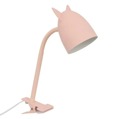 Afbeelding van Atmosphera Kids Bureaulamp met oortjes en klem Roze