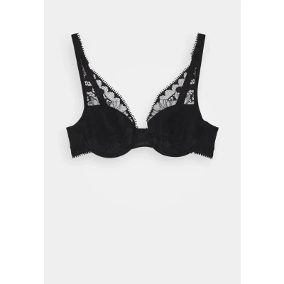 Afbeelding van Chantelle dames Voorgevormde beugel bh van kant in de kleur Zwart, maat: D85