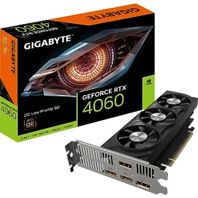 Afbeelding van Gigabyte Nvidia GeForce RTX 4060 Videokaart OC Low Profile 8 GB GDDR6 RAM PCIe x16 HDMI, DisplayPort Profile, Overclocked