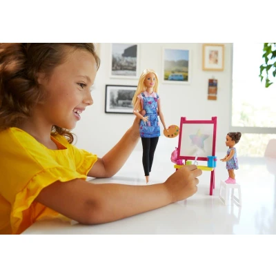 Afbeelding van Barbie Kunstlerares en Speelset blond