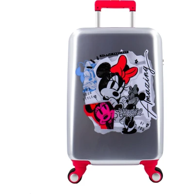 Afbeelding van Disney Harde Koffer / Trolley Reiskoffer 55 cm (S) Amazing Minnie Zilver