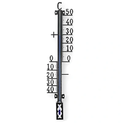 Afbeelding van Lantelme Mechanische tuinthermometer van metaal, 27 cm, voor binnen en buiten, analoge temperatuurweergave 7702