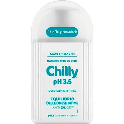 Image de Chilly, Nettoyant intime pH 3.5, équilibre pour les défenses intimes, avec anti odeur, formulé à acide stimuler l&#039;action naturelle de défense des lactobacilles, testé cliniquement, 300