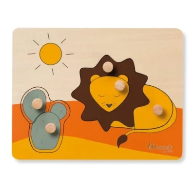 Afbeelding van Hauck Puzzle N Sort legpuzzle FSC® gecertificeerd Lion