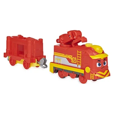 Afbeelding van Mighty Express Nick gemotoriseerde trein met goederenwagen op batterijen werkende naar de populaire tv serie vanaf 3 jaar