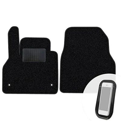 Afbeelding van moto MOLTICO Renault Kangoo II vanaf 2008, 2 stuks, zwart velours automatten vooraan