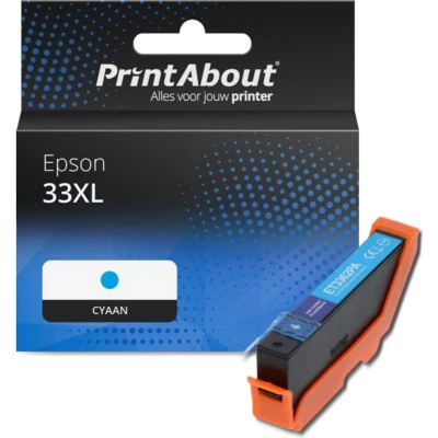 Afbeelding van Huismerk Epson 33XL (C13T33624012) Inktcartridge Cyaan Hoge capaciteit