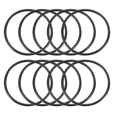 Afbeelding van sourcing map 10 stuks O ringen van rubber voor oliefilter, 3 mm x 58 mm, zwart
