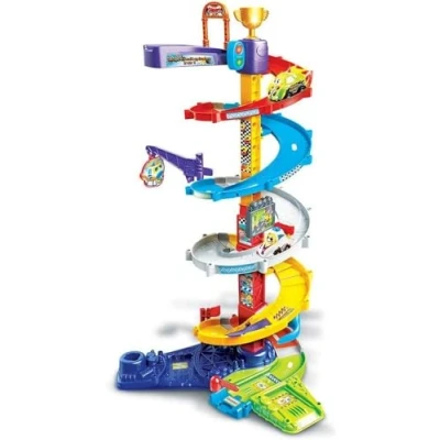 Afbeelding van VTech Tut Bolides mega circuit spiralen 2 in 1, auto, auto race FR versie, meerkleurig
