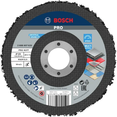 Afbeelding van Bosch Reinigingsvlies 125 mm 22,23 SiC 7.650 o.p.m.