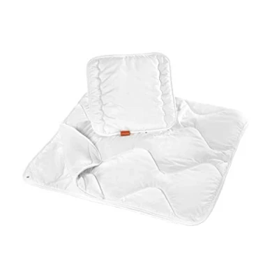 Afbeelding van Dekbedje voor baby‘s en kinderen; incl. hoofdkussen; wit