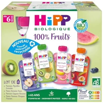 Afbeelding van HiPP 100% Fruit van 6 Maanden Biologische 8 Kalebassen