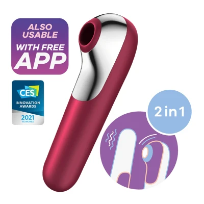 Afbeelding van Satisfyer Dual Love Rood GRATIS TOY bij iedere bestelling v.a. 40,