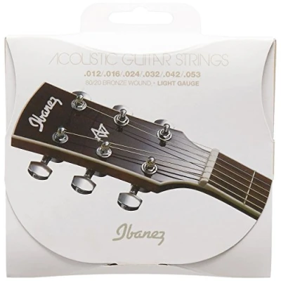 Image de Ibanez IACS6C Jeu de cordes guitare acoustique Bronze 80/20 Coated Light 12 53