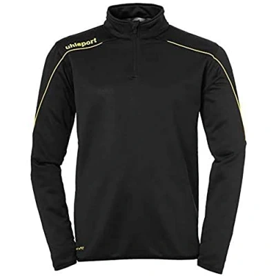 Afbeelding van uhlsport Stream 22 1/4 Zip Trainingstop voor heren, zwart/citroengeel