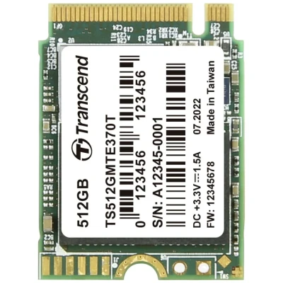 Afbeelding van Transcend MTE370T 512 GB NVMe/PCIe M.2 SSD 2230 harde schijf PCIe NVMe 3.0 x4 Industrial TS512GMTE370T