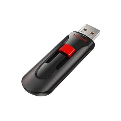 Image de SanDisk Cruzer Glide 64 GB USB Flash Drive 2.0, Black &amp; Red