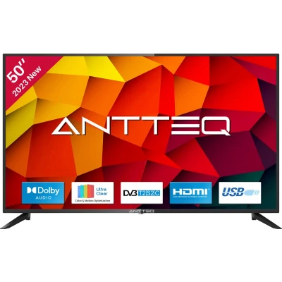 Afbeelding van Antteq AB50D1 TV, 127 cm, Dolby Audio, LED, drievoudige tuner DVB C / T2 S2, CI+, HDMI, USB mediaspeler, digitale audio uitgang, inclusief hotelmodus