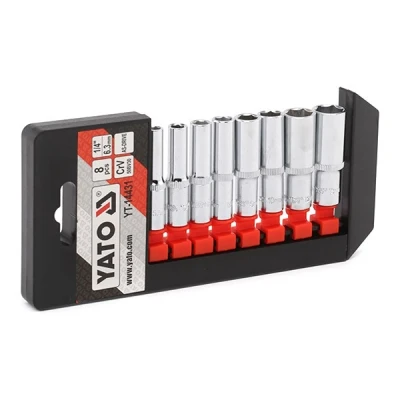 Afbeelding van YATO YT 14431 Doppenset 8 Chroom vanadium staal 1/4