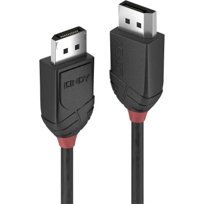 Afbeelding van LINDY 36491 DisplayPort kabel Aansluitkabel stekker, stekker 1.00 m Zwart
