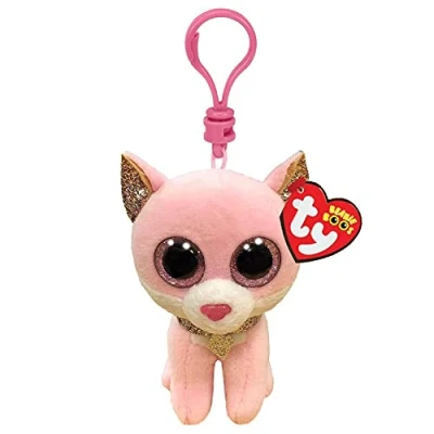 Image de Porte clés en peluche Ty Beaniee Boo&#039;s Clip Fiona le Chat