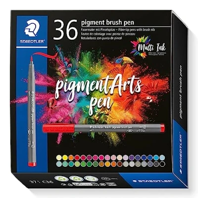 Afbeelding van Pigment Art brush kartonnen etui 36 st